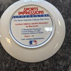 Living Triple Crown Winners Gold Edition 10 1 4  Plate By Sports Impressions