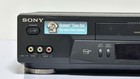 Sony Slv-n71 Vcr Video Cassette Recorder Vhs Player Black Hi-fi Stereo - Tested