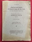 American   English Antique Furniture - Nowak Collection 1934 Auction Catalog