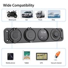4 In 1 Panel Dual Usb Socket Charger Led Voltmeter 12v Power Outlet For Car Boat