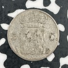 1828-b Netherlands 5 Cents Lot f6972 Silver  Better Date