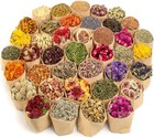 Natural Dried Flowers Kit - 40 Bags For Soap  Candle  Bath   Resin Crafts