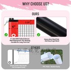 20ft Outdoor Volleyball   Badminton Combo Net Set For Backyard Beach With Adj   