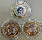 Las Vegas Silver Strike Token Lot 2 Four Queens 1 Plaza Casino Capsules  Clad