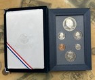 1990 Us Mint Prestige Set  6 Coins  Eisenhower Proof Silver Dollar  Coa 