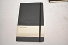 Lot Of 4 New Moleskine Black Faux Leather Notebook Journals Branded 8  X 5 