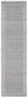 Natura Collection Runner Rug - 2 3  X 8   Grey  Border Design  Handmade Wool    