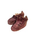 Antique Childs Brown Boots Booties Shoes Victorian Doll French German Bisque 
