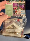Rare  Leewards Candy Cane House Vtg Sequin Bead Christmas Ornament Kit 1973 Nos