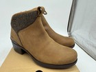 Merrell Women s Chateau Ll Mid Pull Leather Waterproof Snow Boot Nutmeg Size 7 5