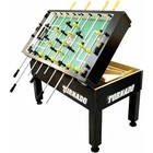 Tornado Tour Edition T-3000 Foosball Table Soccer Game - 3 Goalie - Black - Coin