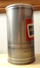 Black Label 12 Oz  Straight Steel Pull Tab Beer Can Silver grey Back-round