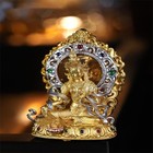 Tibetan Green Tara Pendant Inlaid Buddha Amulet Unisex Hanging Ornament
