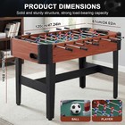 47  Foosball Table Competition Soccer Table Game Heavy Duty Arcade Game Brown