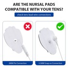 Tens ems Unit Replacement Pads Nursal 20 Pack 20 Count  pack Of 1   A-white