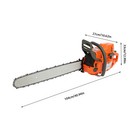 Gas Chainsaw With 24 Inch Guide Bar 2-cycle 72cc Gasoline Power Chain Saws 3 9kw