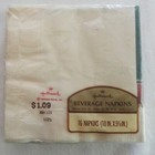 Vtg 1980 s Nip Hallmark 16 Beverage Napkins Christmas Reindeer Mistletoe
