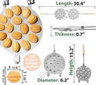 Oreshki Nut Cookie Mold Maker 16-well Skillet Pastry Tool Russian Walnut