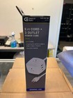 Set Of 6 Commercial Electric 5 Ft Cord   3 Outlet Power Cubes With Usb-a   Usb-c