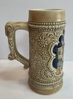 German Style Vintage Beer Stein Hand Painted Ceramic Large Mug Ceramarte Brazil