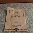 1941 E s  Lowe Roulette Wheel Casino Game Set With Chips  Layout Mat    Box