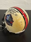 Pro Football Hall Of Fame Signed Mini Helmet 8 Signatures Vintage Inscribed
