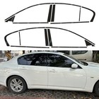 Window Trim Chrome Delete Blackout Overlay Pre-cut Genuine Vinyl Glossy Black