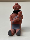 Rys Signed Miniature Mud-head Storyteller With 2 Kids  2 5  X 3 