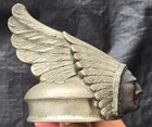 All Original Vintage 1927 Pontiac Indian Hood Ornament Radiator Cap Ternstedt