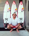 Quiksilver Surf Team Die Cut Sticker Decal 5 8  8  -10 surfboard Red Art