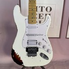 Vintage Custom St Electric Guitar Hss Fr Heavy Relic White Over 2 Tone Sunburst