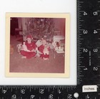 Kids Posing With Toys Christmas Morning Dolls  Vintage Color Photo