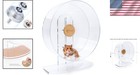 12-inch Silent Acrylic Hamster Wheel - Noiseless Fun   Fitness For Small Animals