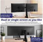 Topsky Adjustable Electric Monitor Desk Mount Fits Up To Dual 32 Inches