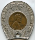 1946 Denver  Colorado Co Bromstead s Encased Cent Penny Good Luck Token 2