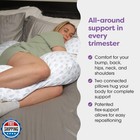 Boppy Full Body Side Sleeper Pregnancy Pillow - Full-body Maternity Pillow Wi