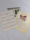 Lot Of 3 Vintage Piano Music Sheet Piano Song Books Various Collectible