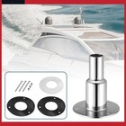 Universal Straight Thru Hull Exhaust Skin Fitting With Screws And Nuts Pack Of 1