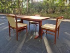 Mid Century Danish Modern Teak Dining Set     Table   4 Chairs  1960s   70s 