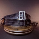 Safariland 87v Sam Browne Duty Belt Size 38  Black Hi Gloss Leather 2 25  Wide