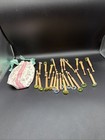 23 Lace Making Wood Bobbins With Glass Bead Spangles