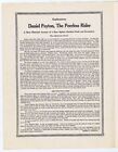 The Johnstown Flood - Hero Daniel Peyton - Rare  Noneon Ebay Or Abe - Vg - 1925