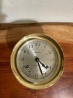 Airguide Ship   s Bell Clock 8 Day Solid Brass Case 4 Jewel Movement Model 1284