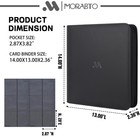 Morabto 12-pocket Card Binder - Holds 1200 Cards  50 Sleeves - Tcg sports