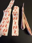 2 Original Vintage 1960s Philadelphia Chewing Gum Corp Bubble Straw Wrapper Roll
