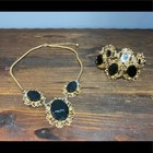 Vintage West Virginia Coal Necklace   Bracelet Set