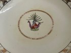 Antique 18th   19th Century Porcelain Saucer W Crest   Templar Decoration Design