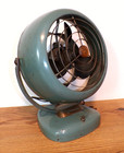 Vintage 1950s Vornado Blue Metal Desk Fan  Model B24c1-1  3-blade  Works 