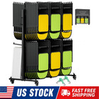 Folding Chair Cart 2-tier 800 Lbs Storage Rack Heavy Duty Folding Chair Storage