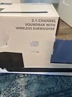 Insignia- 2 1-channel Soundbar With Wireless Subwoofer - Black
